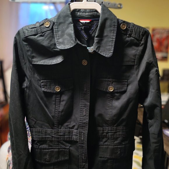 Tommy Hilfiger Jackets & Coats Tommy Hilfiger Navy Blue Military